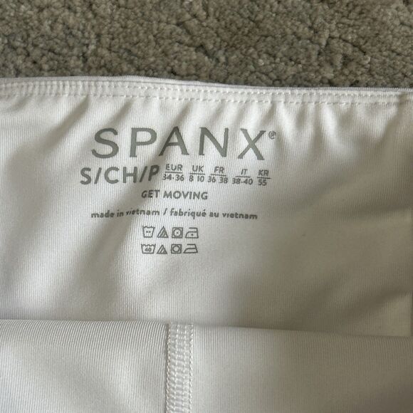 Spanx Skort Small Get Moving Double Layer Spring White Tennis Pickleball Pocket - Picture 2 of 8
